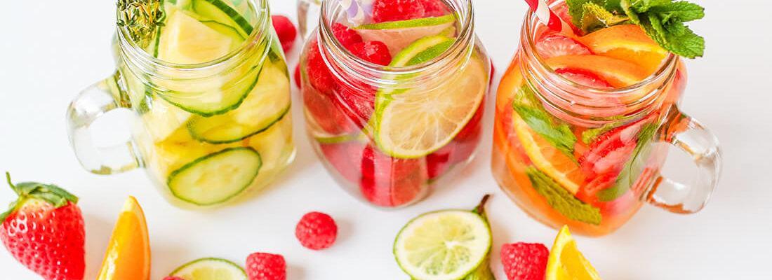 meer water drinken fruit